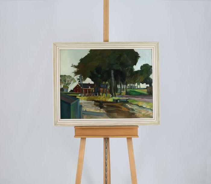 Nicolaas Pieneman (1880-1938) - Boerenerf, Antiek en Kunst, Kunst | Schilderijen | Klassiek