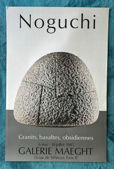 Isamu Noguchi - Original exhibition poster - Granits,, Antiquités & Art, Art | Dessins & Photographie