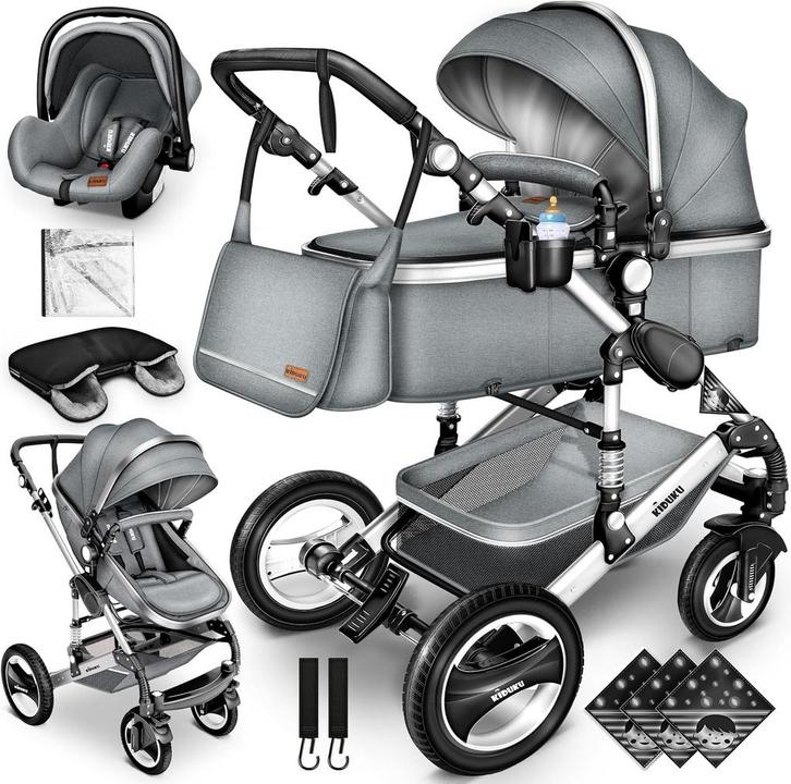 Kinderwagen 3 in 1 - Buggy - Wandelwagen - Kinderbuggy - Lic, Kinderen en Baby's, Kinderwagens en Combinaties, Nieuw, Verzenden