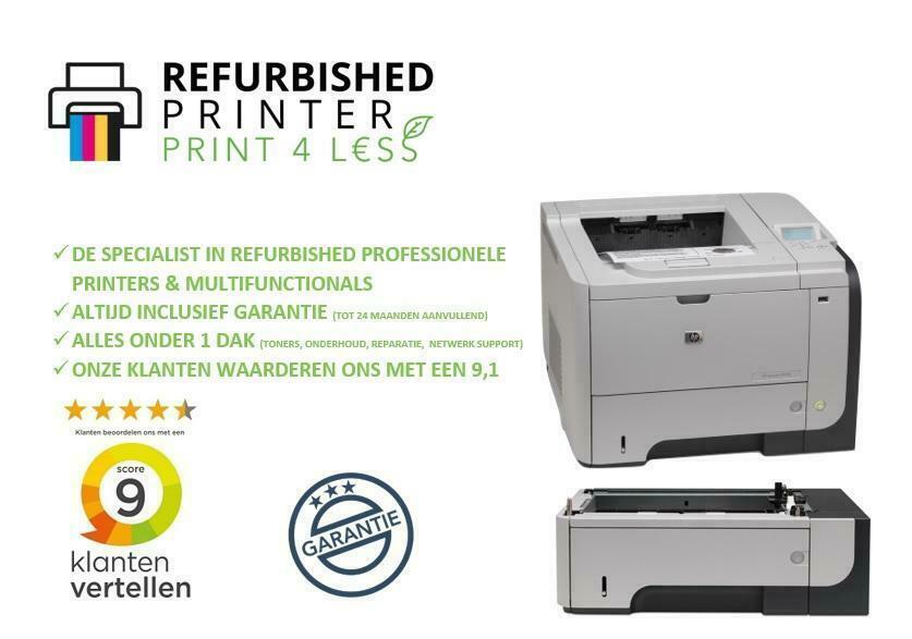 ② A4 Zwart Wit Printer Netwerk Garantie HP P3015 — Imprimantes — 2ememain