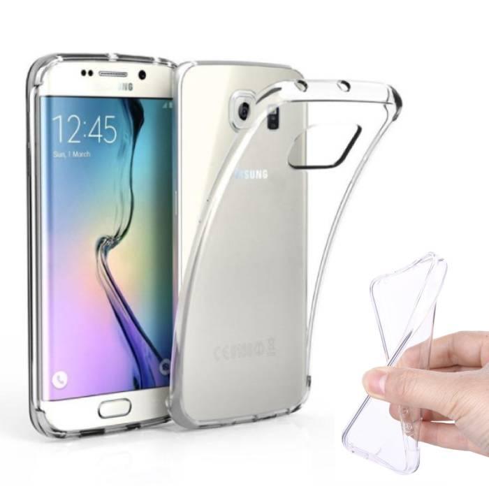 Samsung Galaxy S6 Edge Transparant Clear Case Cover Silicone, Télécoms, Téléphonie mobile | Housses, Coques & Façades | Samsung