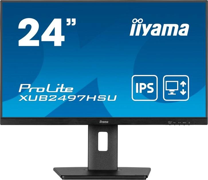 Iiyama ProLite XUB2497HSU-B2 Zwart 23,8 Full HD monitor, Computers en Software, Monitoren, IPS, 1 tot 2 ms, Full HD, Zo goed als nieuw