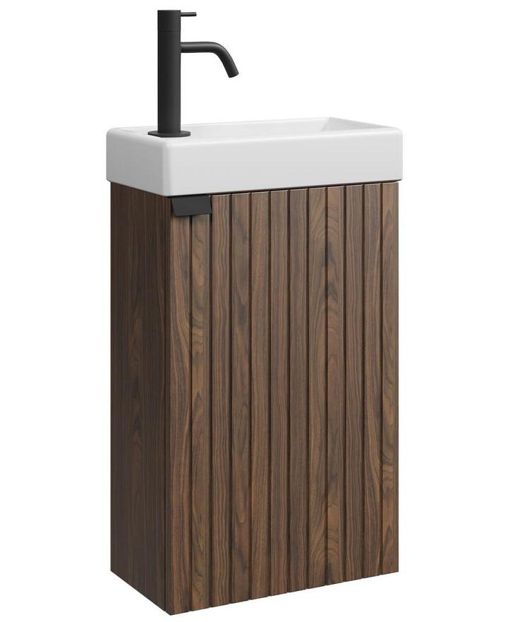 Toiletmeubel Bosco 40 x 22 cm Walnoot Fonteinmeubel, Doe-het-zelf en Bouw, Sanitair, Nieuw, Verzenden