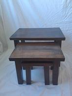 Tables gigognes - Chêne - Trois petites tables dappoint