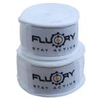 Fluory Boksbandages Hand Wraps Wit 300 cm, Sport en Fitness, Verzenden, Nieuw, Vechtsportbescherming