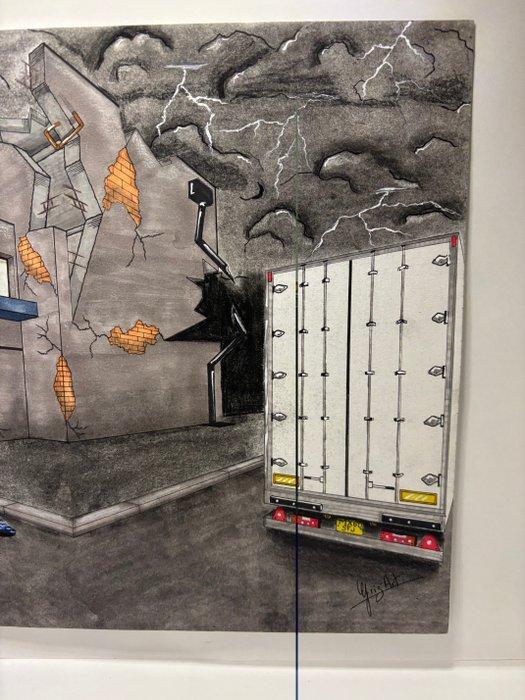 GRIZART - La Nuit de l’Hôtel Bleu – Griz’Art (2023), Antiek en Kunst, Kunst | Designobjecten