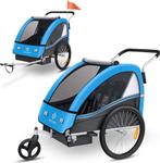 KESSER® Kinderfietskar - Fietsaanhanger - Blauw, Verzenden, Nieuw