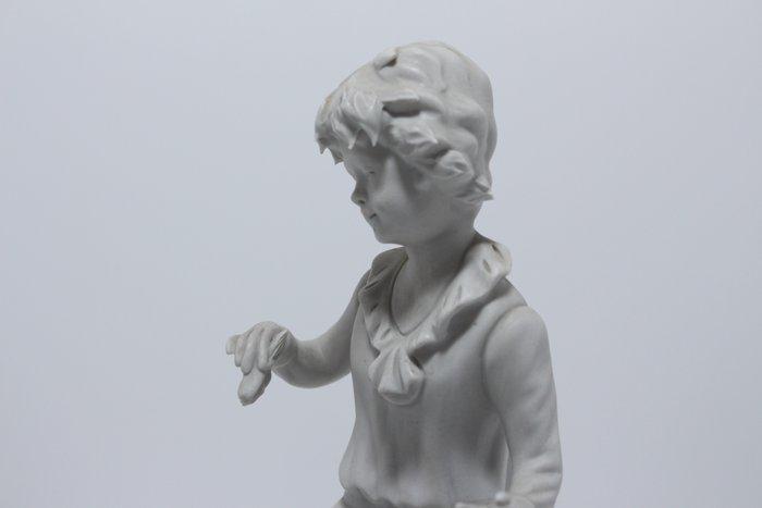 Capodimonte - Beeld, Twee beeldjes mannetje en meisje - 14.6, Antiek en Kunst, Antiek | Glaswerk en Kristal