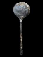 Middeleeuws Tin Zeldzame 15e eeuwse tinnen lepel - Rare, Antiek en Kunst