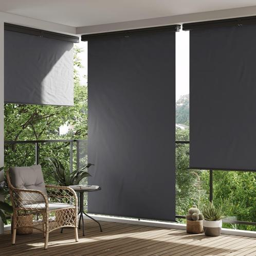 vidaXL Balkonscherm 165x250 cm zwart, Jardin & Terrasse, Parasols, Envoi