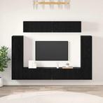 vidaXL Tv-meubelset 8 pcs Zwart eiken 80 x 30 x 30.5 cm, Huis en Inrichting, Verzenden, Nieuw