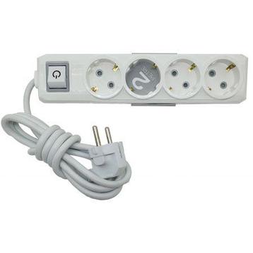 Schuko stekkerdoos 4 voudig met 2m kabel, Verzenden