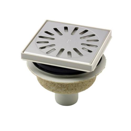 Doucheput Aquaberg ABS Vloerput Opzetstuk Bezand RVS Rooster, Doe-het-zelf en Bouw, Sanitair, Douche, Nieuw, Ophalen of Verzenden