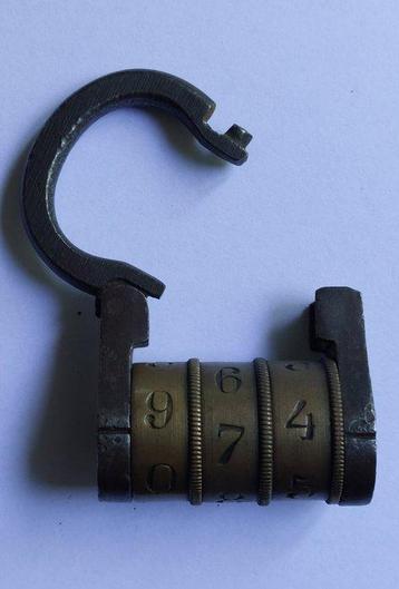 M. R. Paris - Cadenas - à code, 3 galets, Antiquités & Art