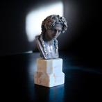 sculptuur, Busto del Dio greco Dionisio. - 16 cm - Verguld, Antiek en Kunst