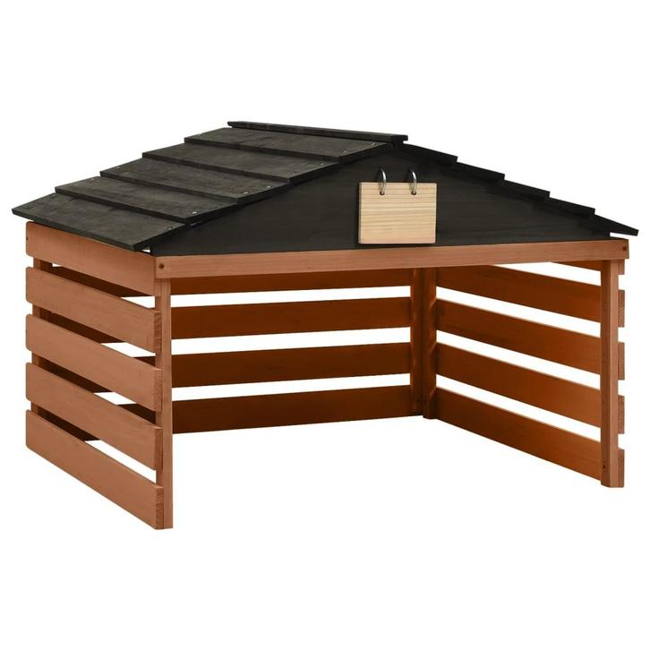 vidaXL Overkapping voor grasmaaier 78x74x54 cm vurenhout, Tuin en Terras, Grasmaaiers, Nieuw, Verzenden