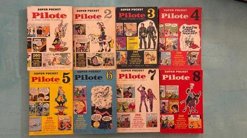 Pilote Super Pocket N°1 à N°8 - 8 Magazines - EO - 1968/1970, Boeken, Stripverhalen