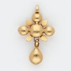 Pendentif - 18 carats Or jaune Diamant (Naturelle) - Kruis-