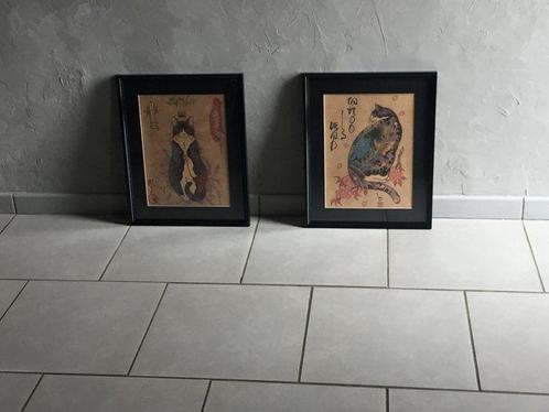 Horitomo  - 2 C-Print - Monmon Cats - duo Monmon Cats, Antiek en Kunst, Antiek | Overige Antiek