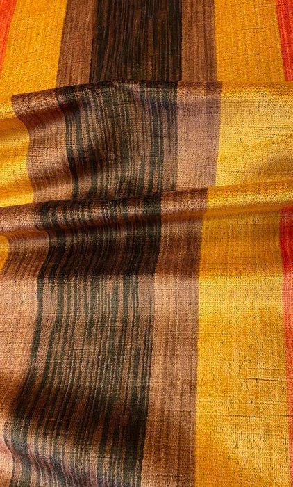 Prachtig satijnvelours met brede verticale strepen - Textiel, Antiquités & Art, Tapis & Textile