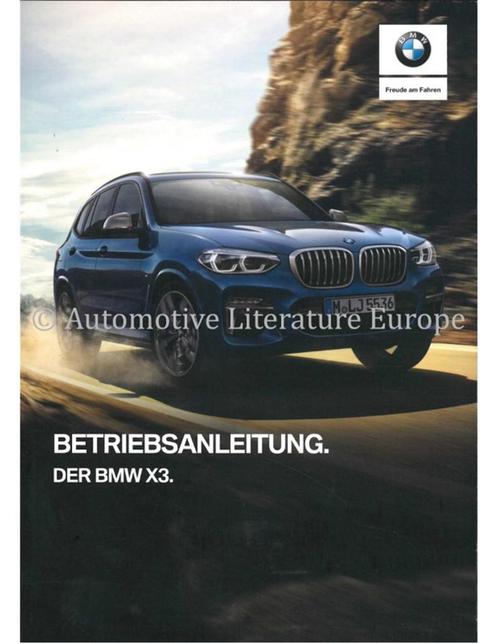 2018 BMW X3 INSTRUCTIEBOEKJE DUITS, Auto diversen, Handleidingen en Instructieboekjes