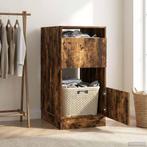 vidaXL Wasrek met opslag met de deur Rook Eiken Bewerkt hout, Verzenden