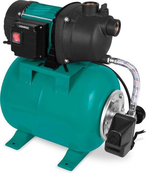 VONROC Hydrofoorpomp / hydrofoorset met drukschakelaar -, Doe-het-zelf en Bouw, Gereedschap | Overige machines, Ophalen of Verzenden