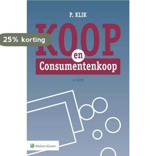 Koop en Consumentenkoop 9789013141306 P. Klik, Boeken, Wetenschap, Zo goed als nieuw, Verzenden
