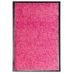 vidaXL Deurmat wasbaar 40x60 cm roze, Tuin en Terras, Verzenden, Nieuw