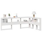 vidaXL Boekenkast Hoofdeinde L-vormig 120 cm massief, Huis en Inrichting, Verzenden, Nieuw