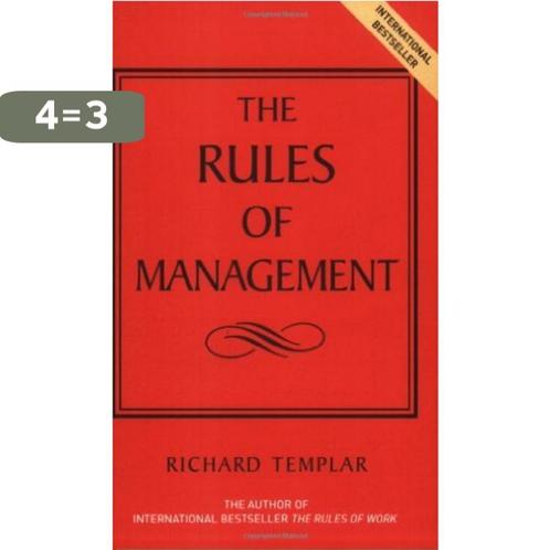 Rules of Management 9780273695165 Richard Templar, Boeken, Taal | Engels, Gelezen, Verzenden