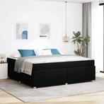 vidaXL Bedframe met matras met matras Zwart 200 x 200 cm, Huis en Inrichting, Slaapkamer | Bedden, Verzenden, Nieuw