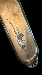 Schaal - Messing - Art Nouveau messingschaal, Antiek en Kunst