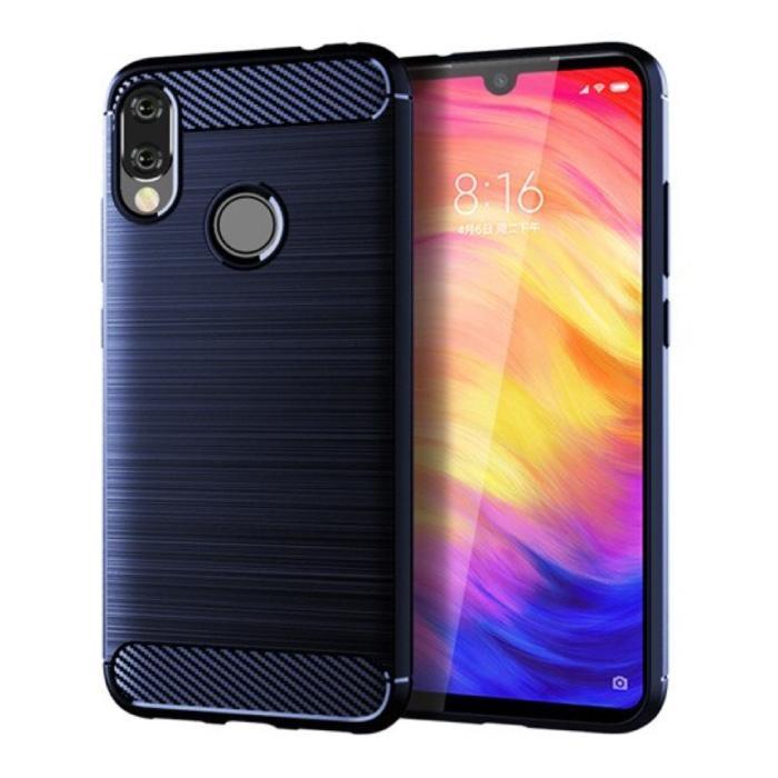 Xiaomi Redmi Note 8 Pro Hoesje - Carbon Fiber Textuur, Télécoms, Téléphonie mobile | Housses, Coques & Façades | Marques Autre