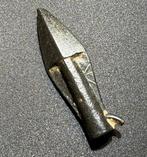 Grec ancien, hellénistique Bronze Rare, signée - tête de, Antiquités & Art