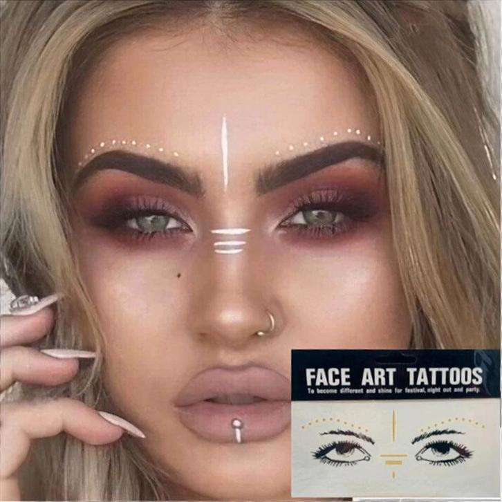 Face Art Tattoos Sproet 9: Stipjes + Streep, Verzamelen, Rookartikelen, Aanstekers en Luciferdoosjes, Nieuw, Verzenden