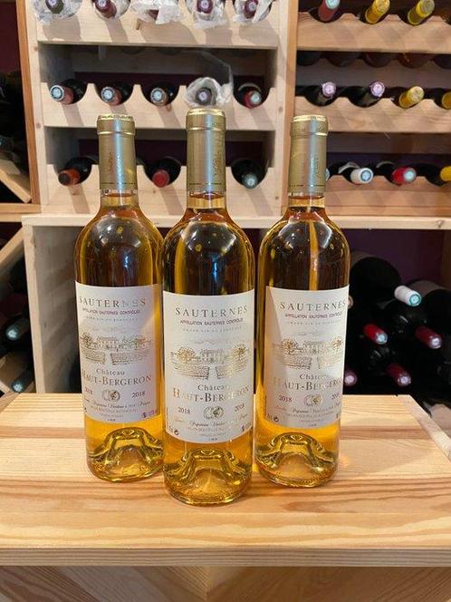 2018 Château Haut-Bergeron - Sauternes Grand Cru - 3, Verzamelen, Wijnen