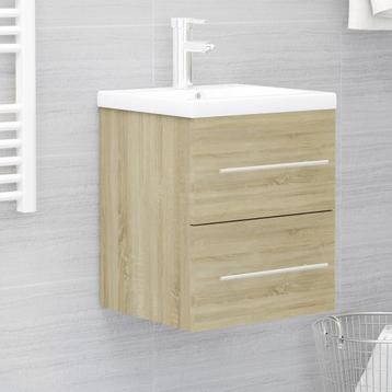 vidaXL Armoire dévier avec lavabo intégré Chêne sonoma beschikbaar voor biedingen