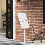 vidaXL Beursdisplays 2 pcs Wit 26,5 x 26,5 x 150 cm Staal, Verzamelen, Verzenden, Nieuw