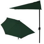 Ruimtebesparende halve balkonparasol - 240 cm - groen - m..., Tuin en Terras, Parasols, Ophalen of Verzenden, Nieuw