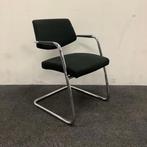 Tweedehands sitland vergaderstoel / sledestoel,  armleggers, Huis en Inrichting, Stoelen, Gebruikt, Zwart, Eén