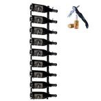 Lendo Online Porte-bouteilles Mural 9 Bouteilles Métal Noir