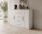 Meubella ladekast Blake wit 120cm lades, Verzenden, Nieuw