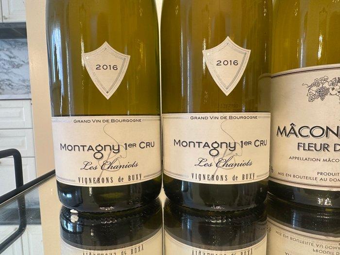 2016 x 2 Vignerons de Buxy Montagny 1° Cru Les Chniots, Collections, Vins