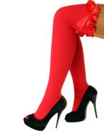 Rode Kniekousen Overknee Sokken Strikjes Rood Sexy Schoolmei, Kleding | Dames, Ophalen of Verzenden, Nieuw