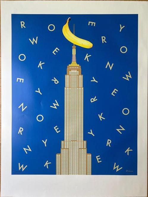 Gerard Razzia - poster pubblicitario- Empire State Building, Antiquités & Art, Art | Dessins & Photographie