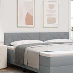 vidaXL Stoffen Hoofdbord Geometrisch Lichtgrijs 200 cm Stof, Huis en Inrichting, Verzenden, Nieuw
