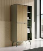 Boekenkast groen Scandinavisch 80x38x160 cm, Huis en Inrichting, 50 tot 100 cm, Nieuw, 25 tot 50 cm, 150 tot 200 cm