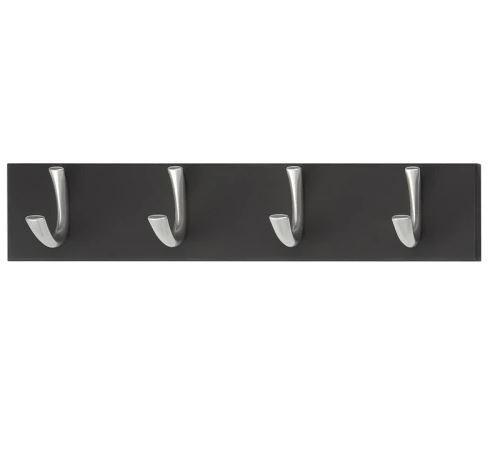 Wandkapstok met 4 metalen haken, Huis en Inrichting, Woonaccessoires | Kapstokken, Nieuw, Overige materialen