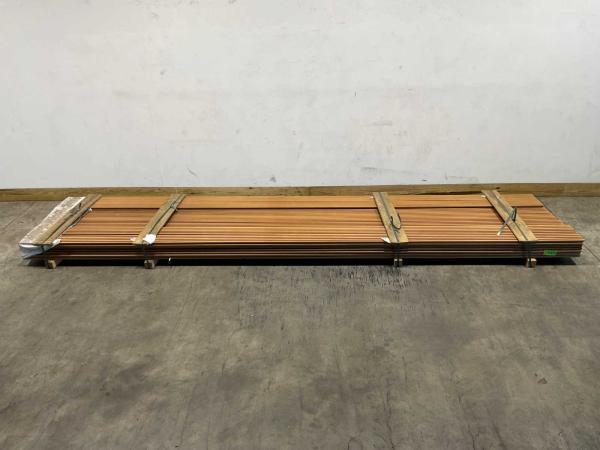 Veiling - 50x Rhombusprofielplank Rib5 Ayous 420x13,8x2,1cm, Bricolage & Construction, Bois & Planches